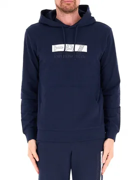 Felpa con cappuccio BLU NOTTE XXL - EA7 EMPORIO ARMANI - FashionsVida