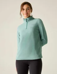 Sweethart Half Zip Fleece Jacket Light Green female