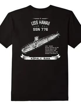 Virginia-class USS Hawaii SSN 776 Attack Submarine T-Shirt 100% Cotton O-Neck Short Sleeve Summer Casual Mens T-shirt - Aliexpress - FashionsVida