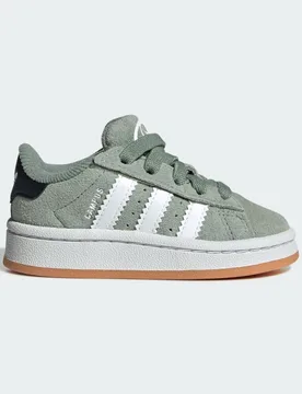 Kids Unisex Campus 00s Comfort Closure Elastic Lace Shoes - Light Green Leather - Size Uk 5.5 Infant - adidas Originals - FashionsVida