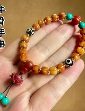 Yak bracelet, hand-carved passion seed bone products, Tibetan ethnic style jewelry, cultural and artistic han - Aliexpress - FashionsVida