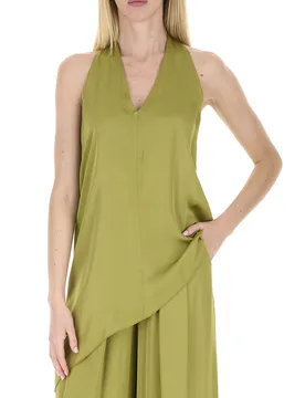 Top asimmetrico VERDE OLIVA M - Dixie - FashionsVida
