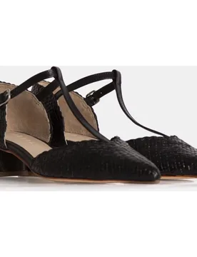 Zapatos de salón de mujer confeccionados en napa trenzado - Farrutx - FashionsVida