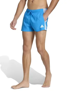 Stripes 3´´ Swimming Shorts Bright Blue / White S Men - Adidas - FashionsVida