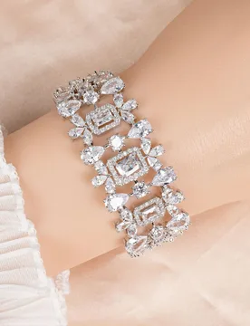 Gorgeous Simple White Glow Bracelet Women's Heartwarming Costume Accessories Jewellery Set Party Holiday Gift Wedding Z-69 - Aliexpress - FashionsVida