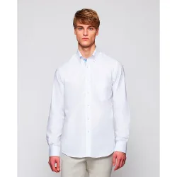 Camisa de hombre casual manga larga pinpoint