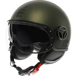 Casco Moto Jet FGTR EVO Mono Verde Opaco Nero taglia M