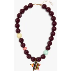 Collar corto de cuentas con abalorio de estrella