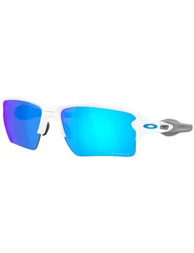 Sonnenbrille Flak 2.0 XXL Polished White Prizm Sapphire Weiß - Oakley - FashionsVida