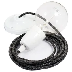 Cables Suspension Luminaire Rn03 Diy 1 M Anthracite / White One Size