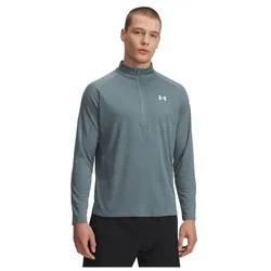 Sweat à Demi-zip Tech Textured Blue / White / Blue L