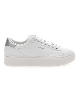 Sneakers Bianche con Dettaglio Posteriore Argento AMBER 36 - Levi's - FashionsVida