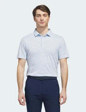 POLO IN JACQUARD ULTIMATE365 M Crystal Sky - Adidas - FashionsVida