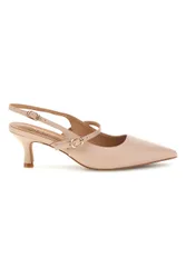 Décolleté slingback beige con cinturini 9447H6 37