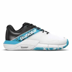 Movea 2 Padel Shoes White / Cyan Blue UK 9.5