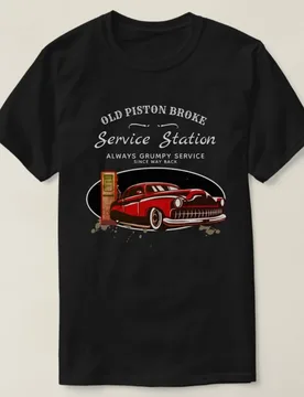 Service Station Funny Slogan Vintage Gas Car T-Shirt 100% Cotton O-Neck Short Sleeve Summer Casual Mens T-shirt Size S-3XL - Aliexpress - FashionsVida