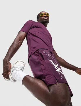 Mens Icon Shorts - Rosso, rosso rosso Uomo taglia XXL - Asics - FashionsVida