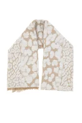 Sciarpa beige con fantasia animalier Gianmarco Venturi CLASS 65470