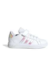 Sneakers bianche con strisce iridescenti chiusura a strappo Grand Court 2.0 EL C 30