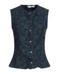PLEASE Top Damen Blau S Damen
