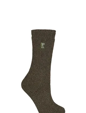 Women's 1 Pair SOCKSHOP Outdoor 2.3 TOG Plain Angling Socks Forest Green 4-8 - Green - Size: Small - Heat Holders - FashionsVida