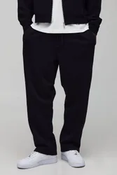 Herren Basic Baggy Drop Crotch Jogginghose Black Größe XS