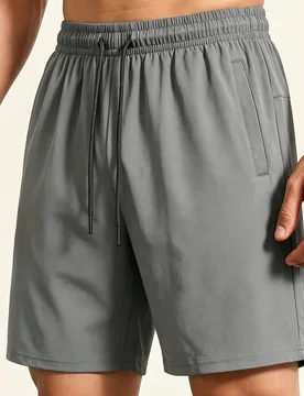 AHTELB Pantalones cortos casuales de verano de unicolor para hombres, pantalones cortos bermuda elásticos, sueltos, finos y transpirables, versátile - Shein - FashionsVida