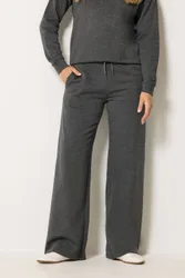 Women's Tall Wide Leg Joggers Pants in Charcoal Size: 10L - Charcoal - Size: 10L