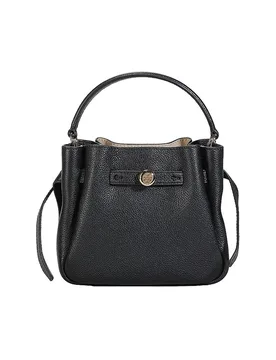 Bolso de cuero - Bolso bombonera ROMY Mini negro - Tory burch - FashionsVida