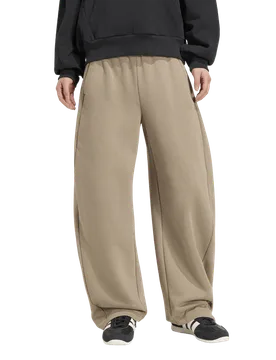 Essentials Contemporary Barrel Joggers Women Pants - Beige - Size XL (20-22) - Cotton Jersey - Beige - Size: Extra Large - Adidas - FashionsVida