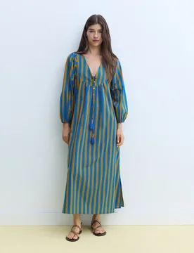 Vestido con estampado de rayas - Stella Rittwagen - FashionsVida