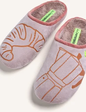 Zapatillas de casa de mujer con dibujo - Hot Potatoes - FashionsVida