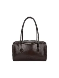 Ledertasche - Schultertasche SOFT BOSTON braun Damen