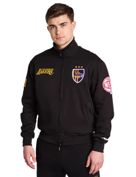 Los Angeles Lakers Ultras Uomo - Top da pista Nero - Taglia M - Pile di cotone M - Pro Standard - FashionsVida
