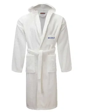 Peignoir Spugna Cinigliato White S - Givova - FashionsVida