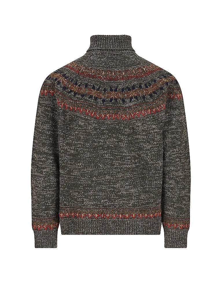 Trachtenpullover LUWALBERT dunkelgrün M Herren - LUIS TRENKER - FashionsVida