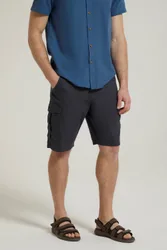 Lakeside Mens Cargo Shorts - Grey - Grey - Size: W46