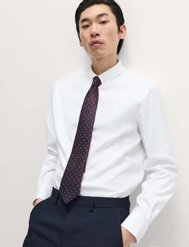 Regular Fit Pure Cotton Twill Shirt White male - M&S SARTORIAL - FashionsVida