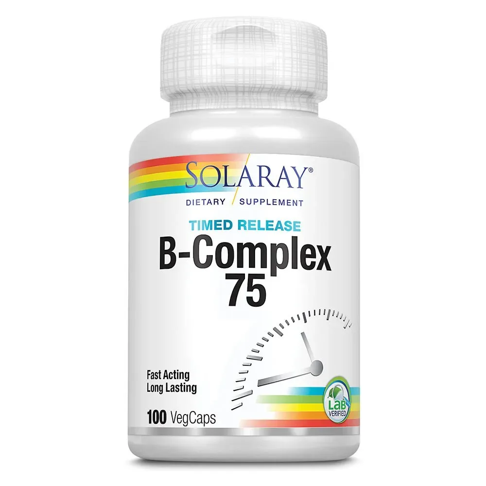 Capsule B-complex 75 100 Unità - Solaray - FashionsVida