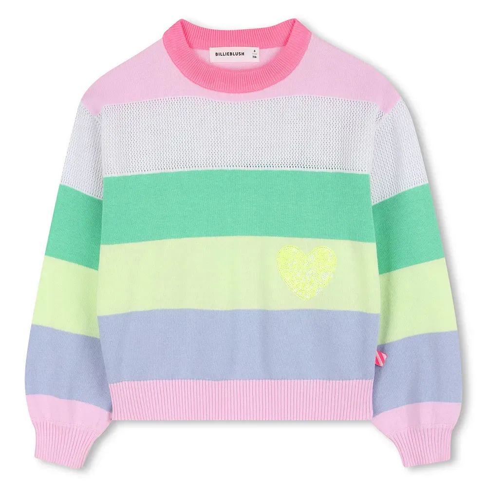 Pull U21971 Multicolor 4 Années Fille - Billieblush - FashionsVida