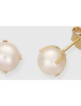 Pendientes de oro y perla - El Corte Inglés - FashionsVida