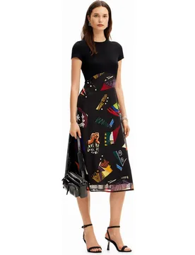 Vestido midi combinado m christian lacroix - Desigual - FashionsVida