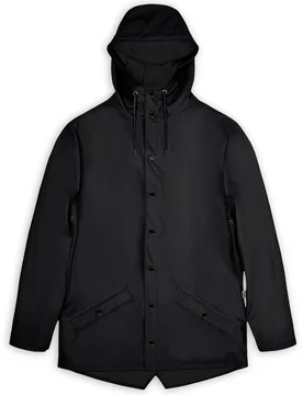 Veste imperméable et coupe-vent - Jacket W3 Black - Taille XS - Noir - Rains - FashionsVida