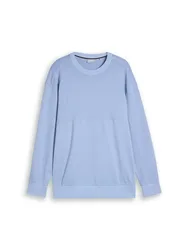 Plus garment dyed cutline swea male