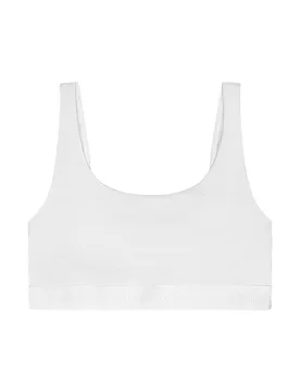 Bustier CORE RIB white weiss XS Damen - Organic Basics - FashionsVida