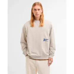 Sudadera de hombre lisa con logo en lado izquierdo