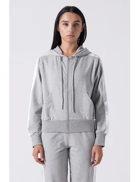 Sudadera de mujer bandas mangas & pedrería - Everlast - FashionsVida