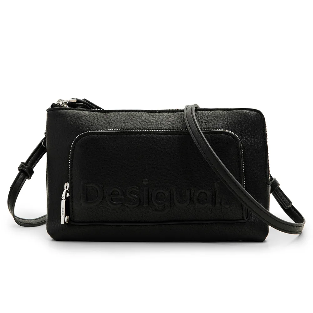 Half Logo Borsa a tracolla 24SAYP01 2000 Nero - Desigual - FashionsVida