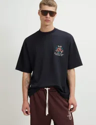 Oversized Crew Neck T-Shirt Navy Mix male