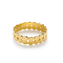 Gold Praniti Double Layer Ring